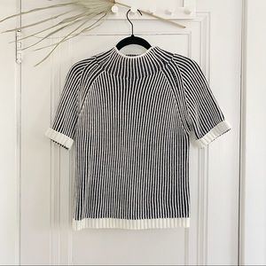 Bohme mock neck knit short sleeve